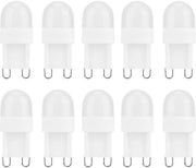 Lampada LED a basso consumo 10 pezzi 1,5W base G9 - Illuminazione interna - Lampada da soffitto - Alta qualità - Senza fiammella - Durata di vita 50.000 ore - Lampada alogena equivalente