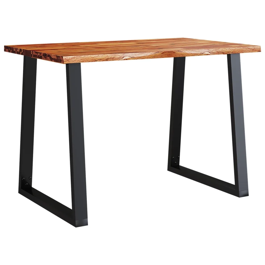 Set da Pranzo 3 pz con Bordi Vivi in Legno Massello di Acacia 3157524
