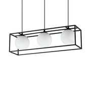 Lampada A Sospensione Lingotto Sp3 Nero Ideal-Lux