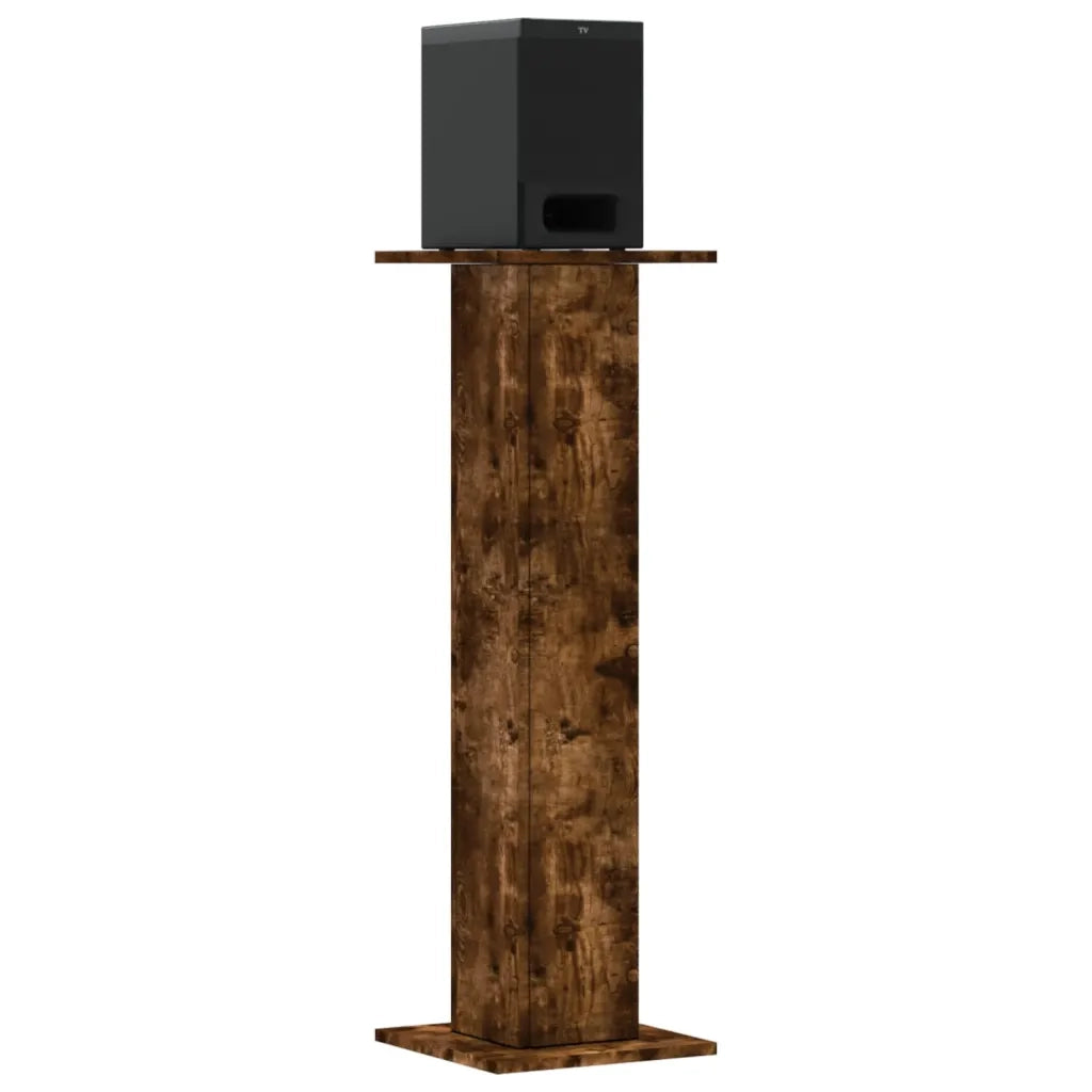 Supporti Altoparlanti 2 pz Rovere 30x30x95 cm Legno Multistrato 852676