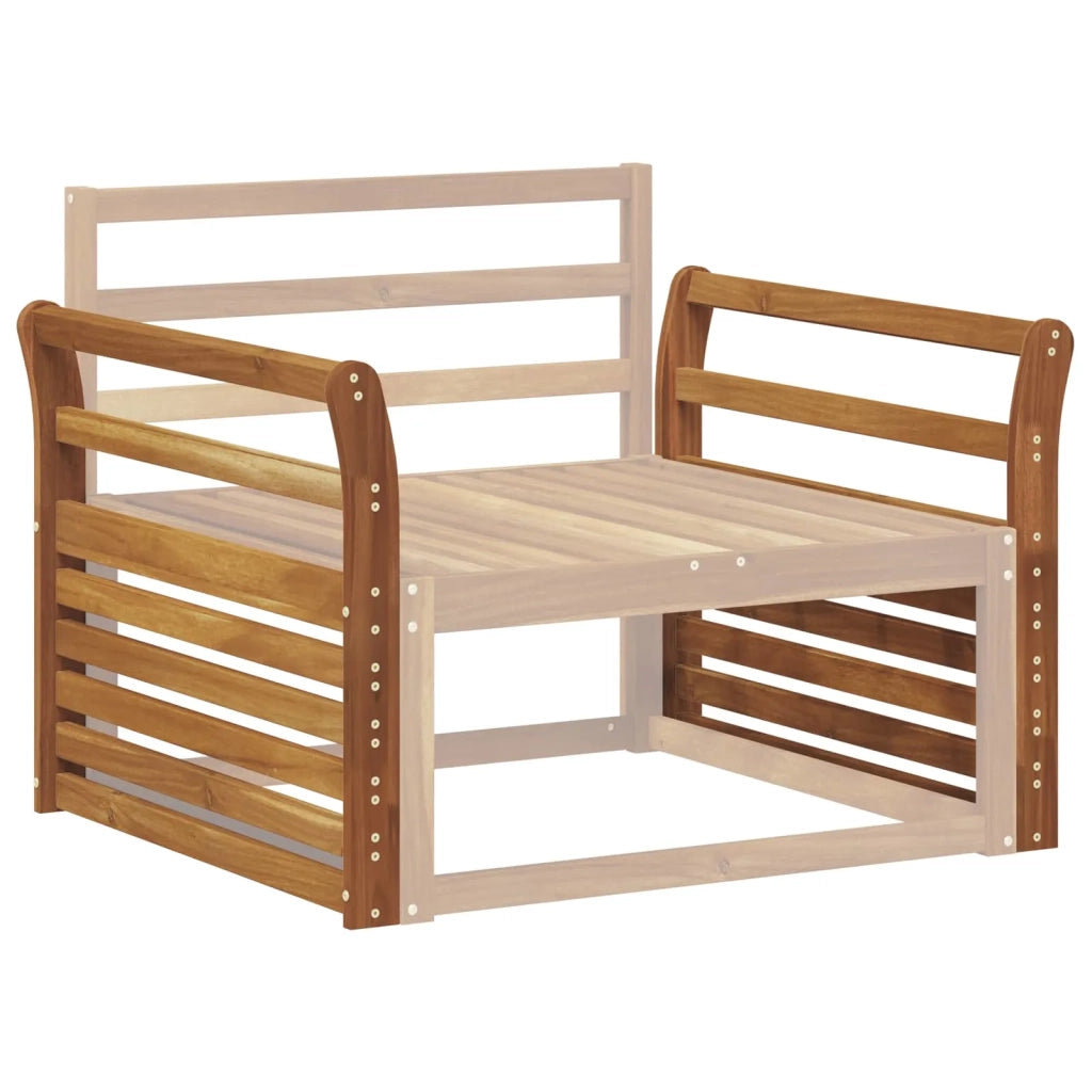 Bracciolo 2 pz Naturale 78,5 x 8 x 60 cm 900589