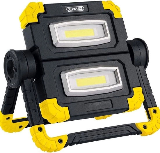 Lampada di lavoro ricaricabile 10 W COB giallo con alta efficienza luminosa