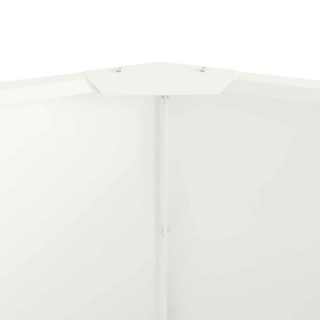 Fioriera-Vaso-Contenitore per Piante Bianco 90 x 90 x 35 cm Acciaio