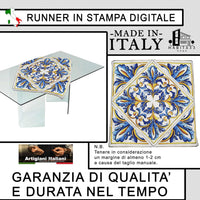 Runner da Tavola, Centrotavola Moderno per Mobili da interno o esterno Made in Italy (Giglio)