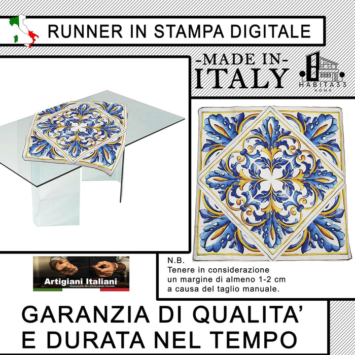 Runner da Tavola, Centrotavola Moderno per Mobili da interno o esterno Made in Italy (Giglio)
