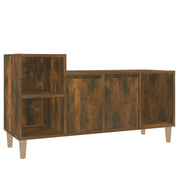 Mobile TV multimediale scaffale TV credenza mobile TV sala da pranzo soggiorno camera da letto rovere affumicato 100 x 35 x 55 cm legno ingegnerizzato marrone 02_0027273
