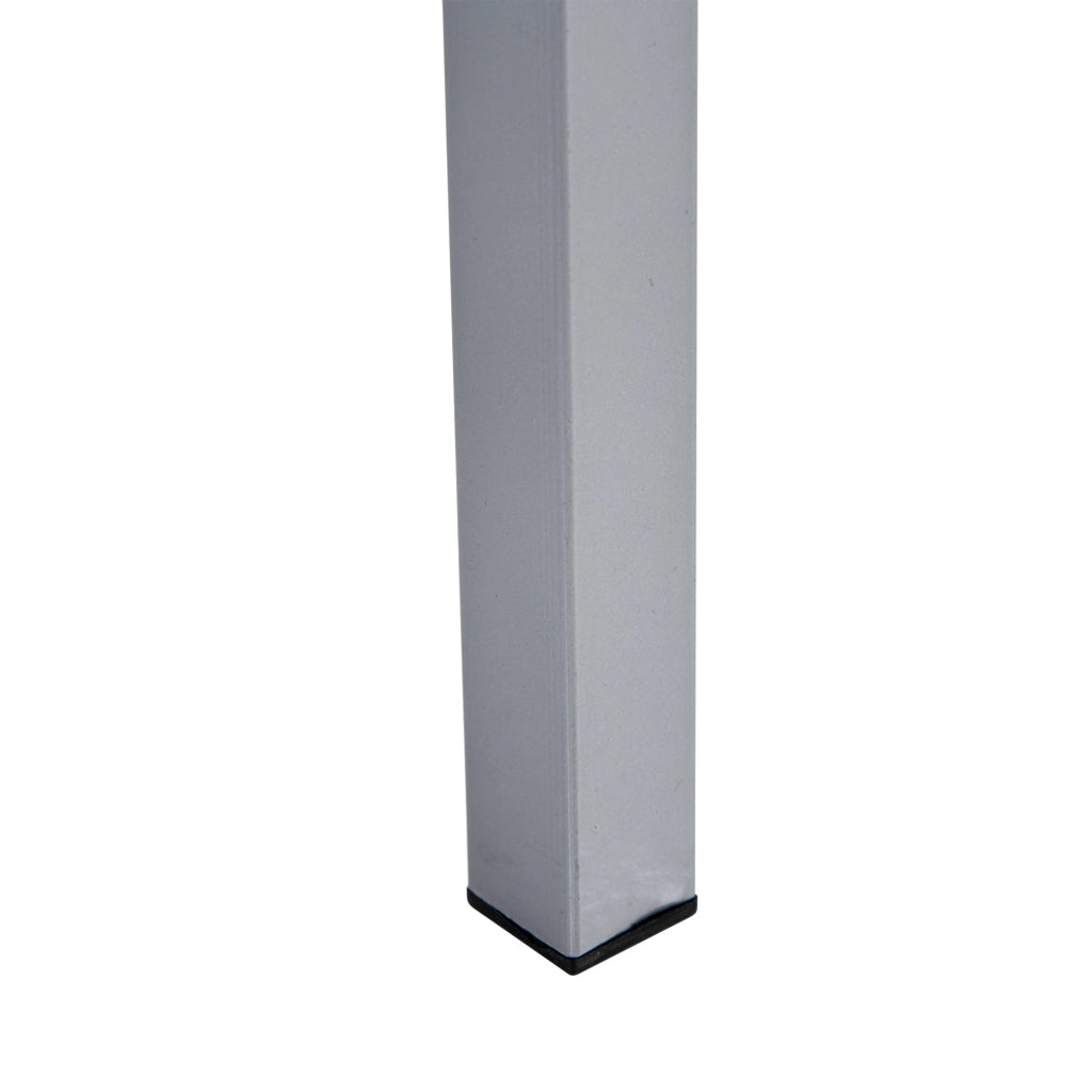 Set di 2 Lettini Prendisole 59x169x66 cm e Tavolino con Piano in Vetro Crema