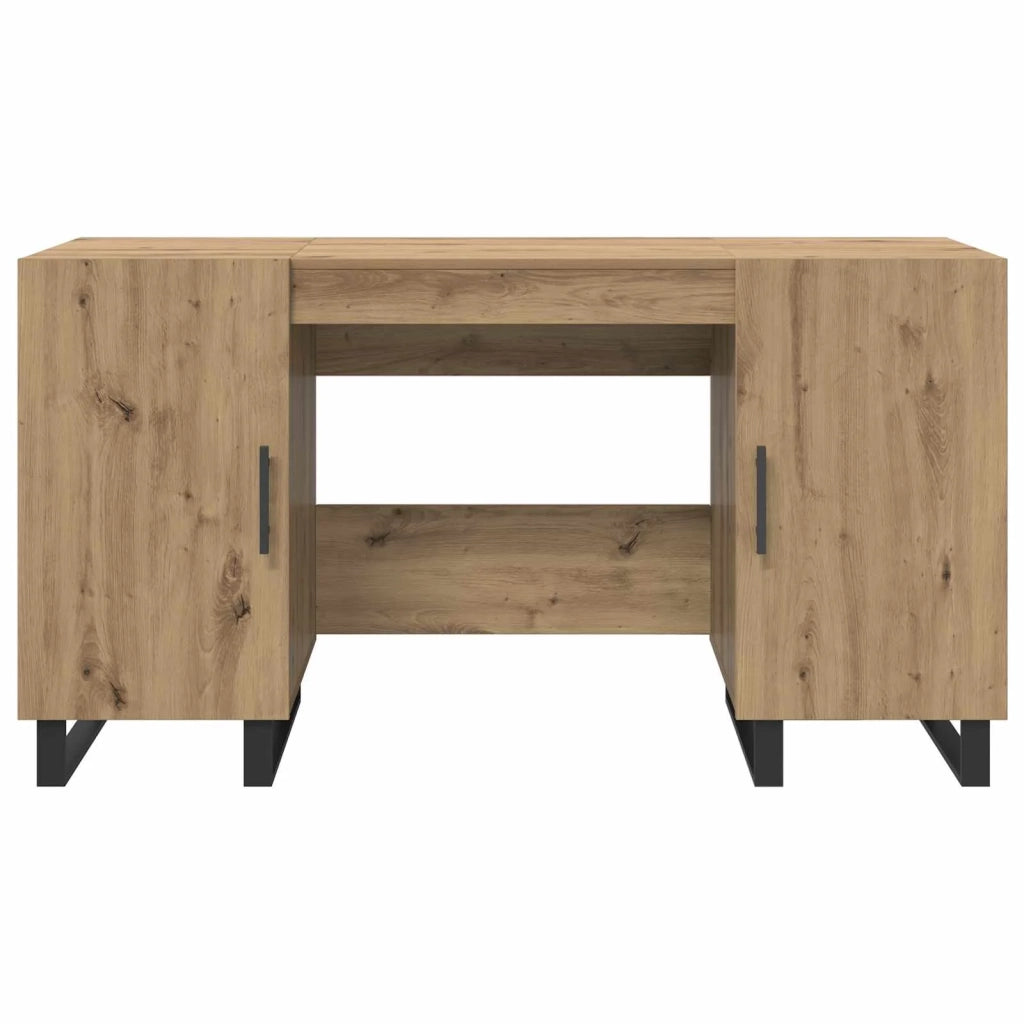 Scrivania rovere artigianale 140 x 50 x 75 cm Legno multistrato