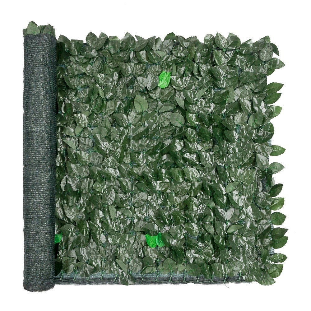 Siepe Artificiale Sintetica 150x1000 cm Finta Recinzione Casa Foglie Rete Telo Privacy Ombreggiante