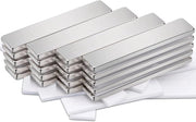 Pacco di 20 magneti forti 50x10x3mm Magnetici forti rettangolari, magneti adesivi forti magneti di terrella rara, magneti di neodimio Magnetici forti adesivi per frigorifero, cucina, ufficio