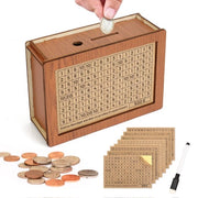 Cassa di risparmio 3 pezzi – Cassaforte – Cassa di denaro – Cassa di risparmio con metodo di valutazione - €500 - €1000 - €2000 - €3000 - €5000 - €10000 – Cassa di risparmio – Cassa di denaro – Motiva i bambini a risparmiare