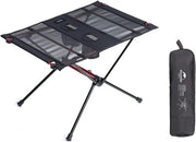 Piastra da tavolo pieghevole ultraleggera - Portatile per campeggio e giardino - 1 pezzo - Nero