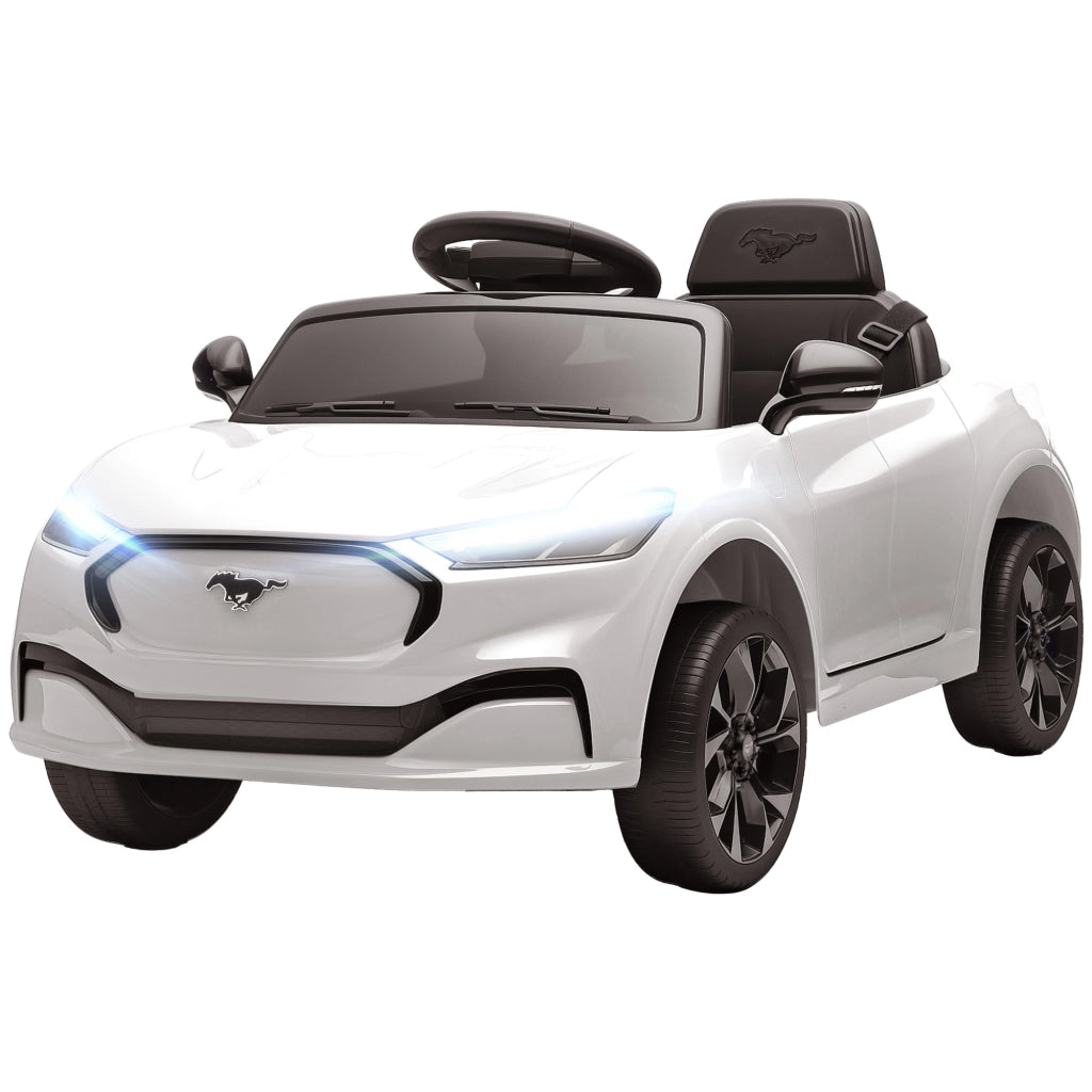 Auto elettrica per bambini Ford Mustang Mach-E ¨C zephmum ¨C 92x55x44cm bianco