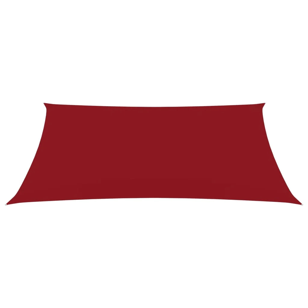 Vela ombreggiante/ombrellone rettangolare in tessuto Oxford 3,5 x 5 m rosso 02_0009658