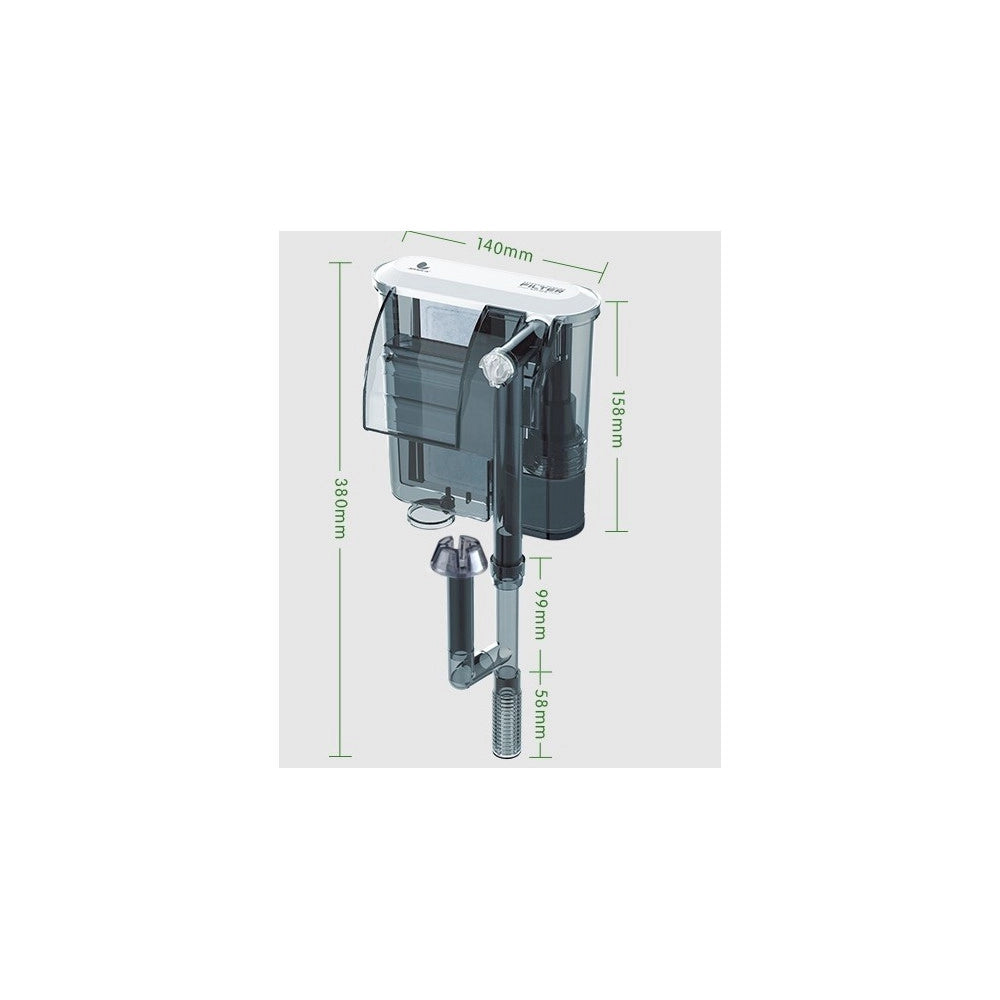 Trade Shop - Filtro Esterno A Zaino Per Acquario Effetto Cascata 3w 180l/h Xp-05 -