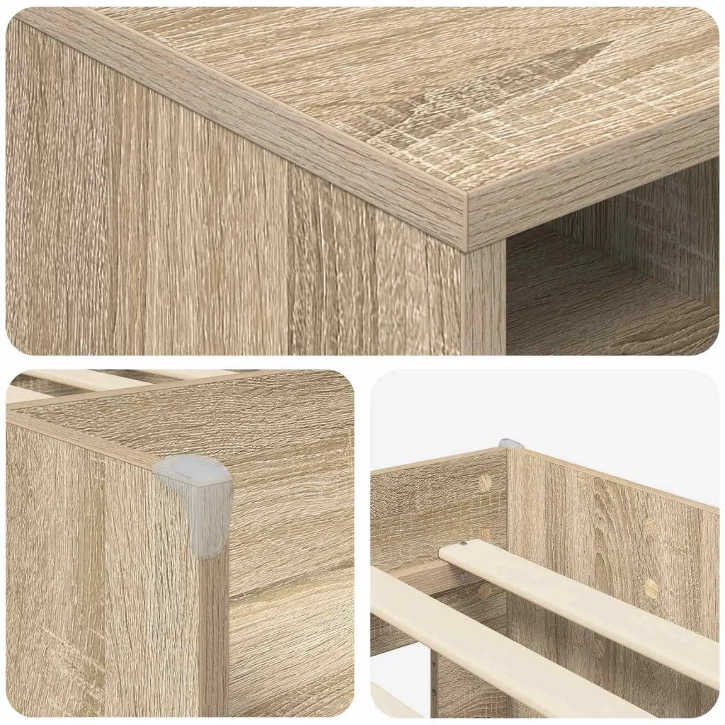 Struttura Letto Loft con Mobile 3 pz Rovere Sonoma 3423408