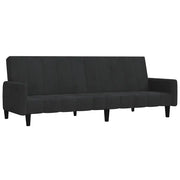 Divano letto | Sof¨¤ letto | Letto singolo a 2 Posti Nero in Velluto