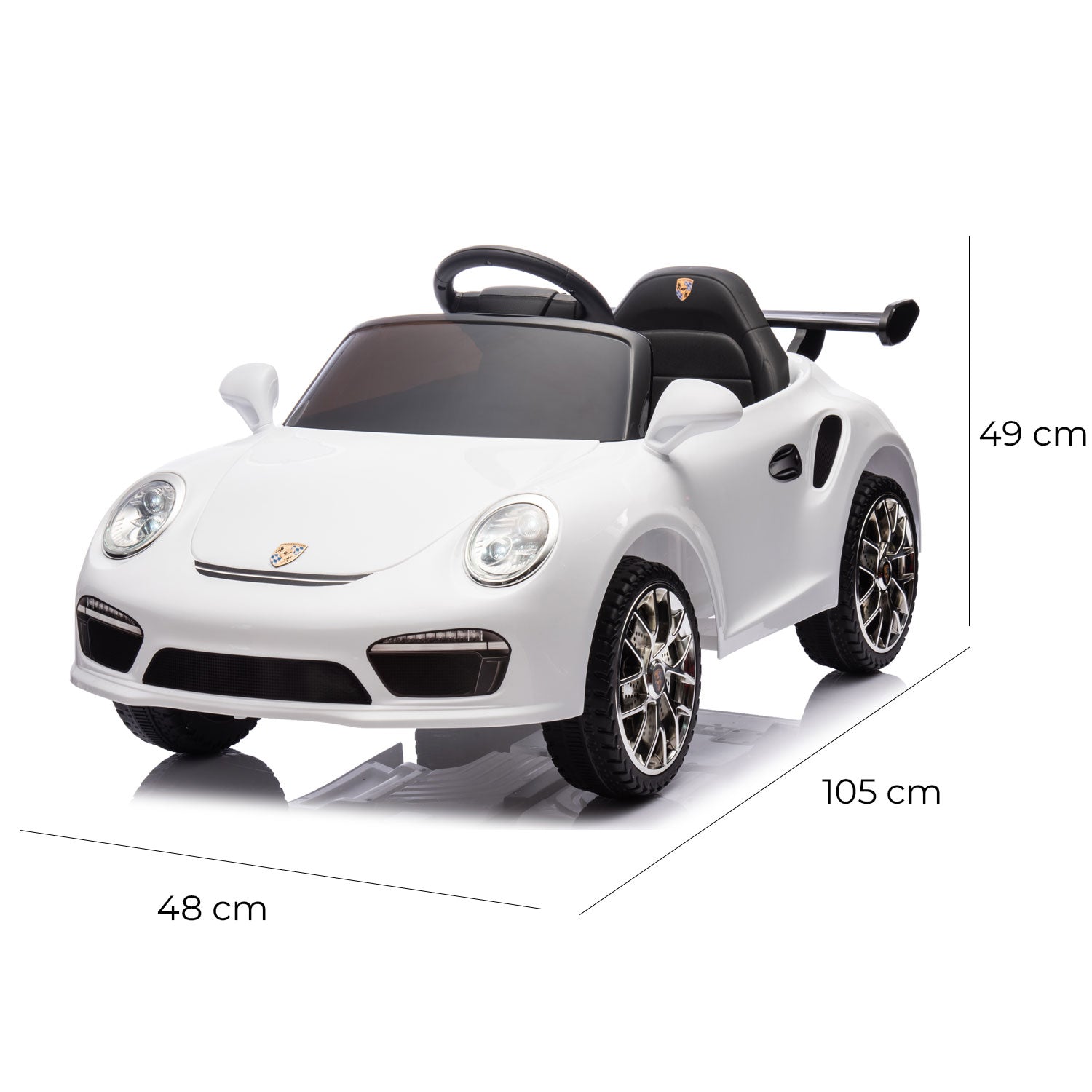 Macchina Elettrica per Bambini Licenza Ruf Small 12V Bianco