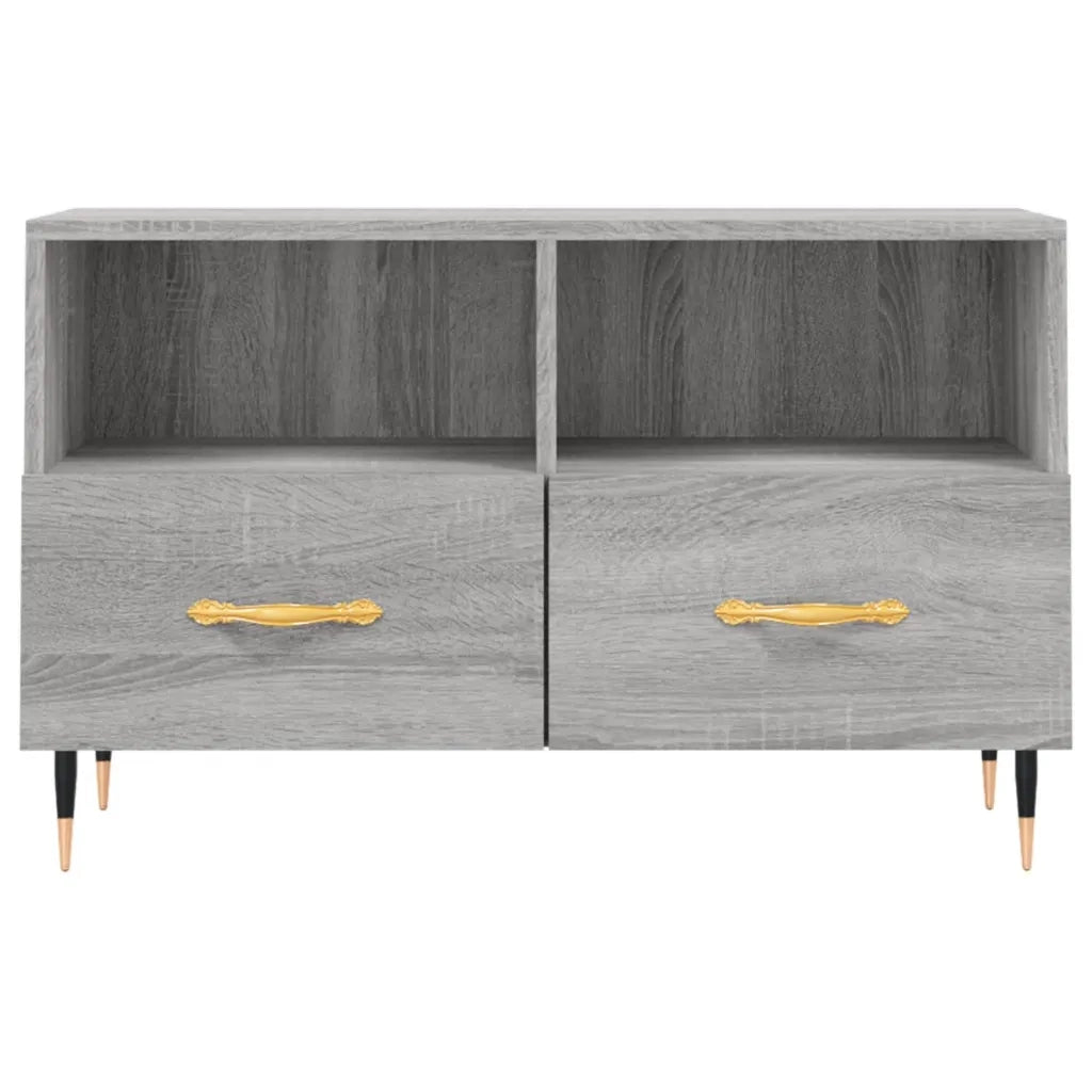 Mobile Porta TV-Mobile per TV-Credenza TV Grigio Sonoma 80x36x50 cm in Legno Multistrato 695269