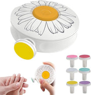 Vijilatrice elettrica per bambini - trimmer per unghie sicuro per bambini - set di manicure - con 6 testine intercambiabili - per bambini e adulti - bianca