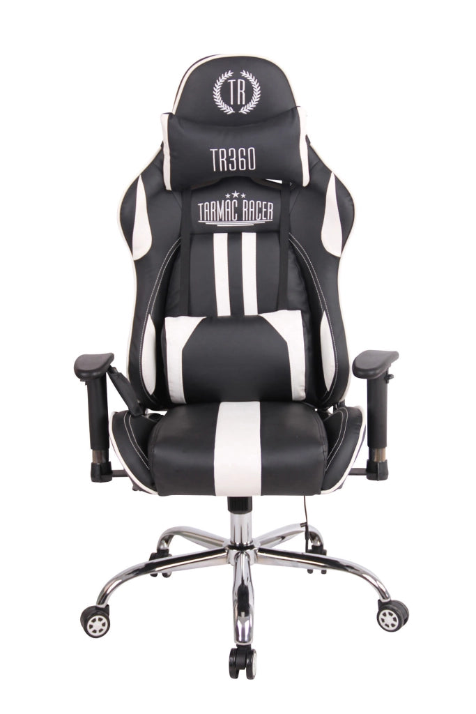 Sedia Ufficio Massaggiante Limit XM In Similpelle bianco/nero