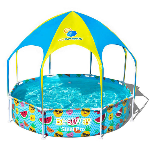 piscina con telaio+copert+doccia 244x51h 56432 cod:ferx.91893