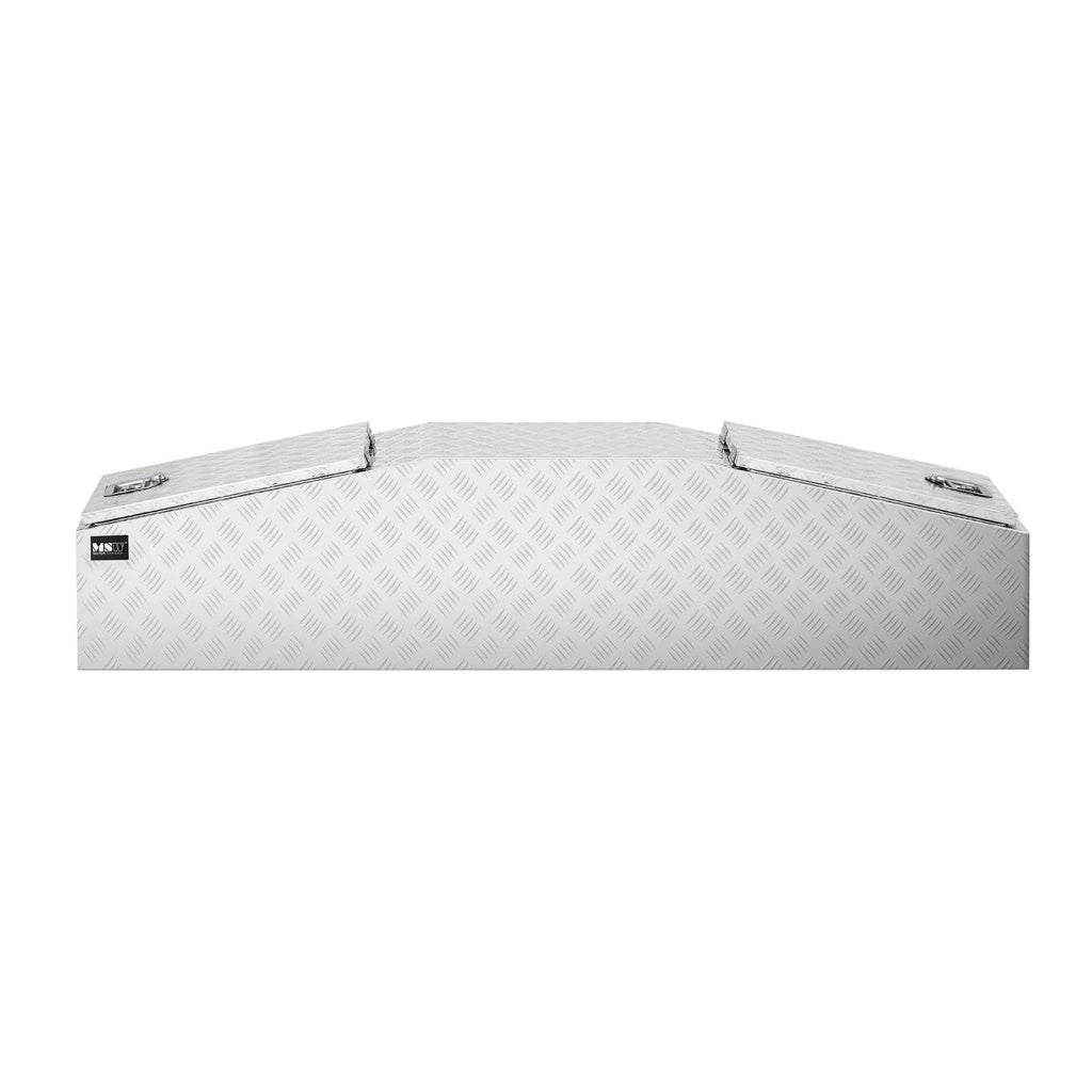 Cassapanca in alluminio 177 x 40 x 40 cm 280 litri con serratura 14_0001073