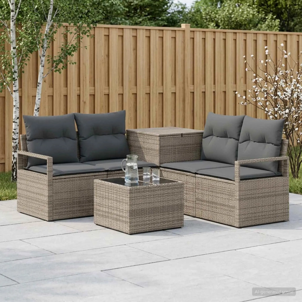 Set di divani 6 pz Grigio e Grigio Scuro 3447242