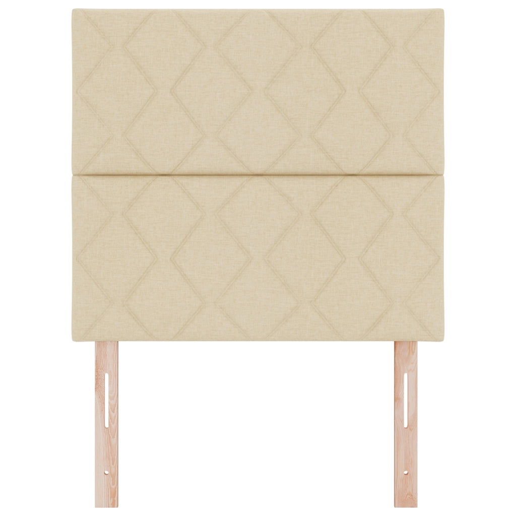 Testata LED  Design a Diamante Crema 100 cm Tessuto