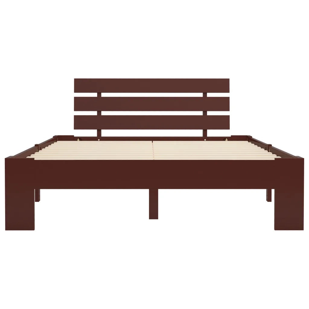 Giroletto senza Materasso Marrone Scuro 120x200 cm Legno Pino