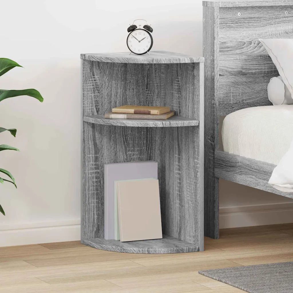 Tavolino | Tavolo laterale Grigio Sonoma 29,6 x 29,6 x 60 cm Legno multistrato