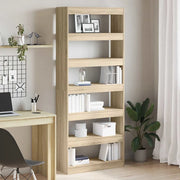 Armadio per Libri Rovere Sonoma 80 x 30 x 198 cm 3333918
