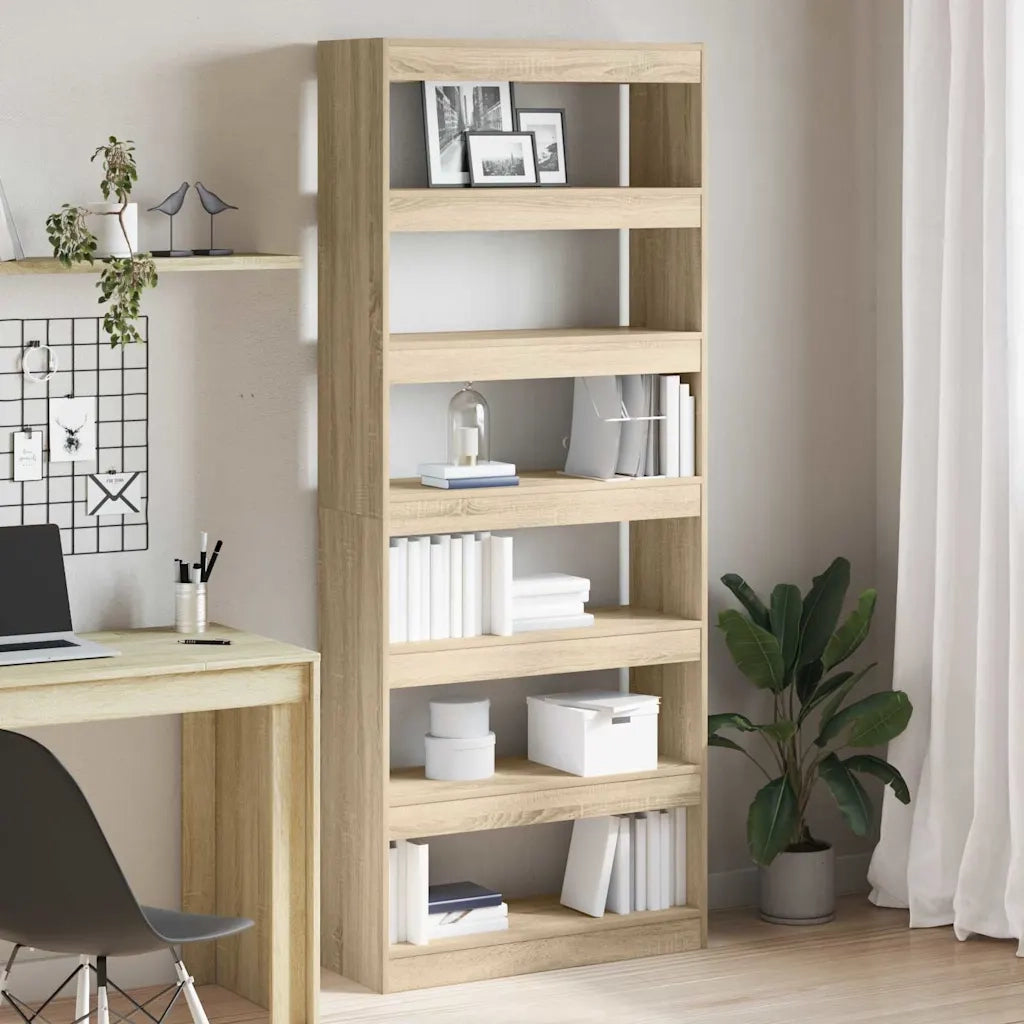 Armadio per Libri Rovere Sonoma 80 x 30 x 198 cm 3333918