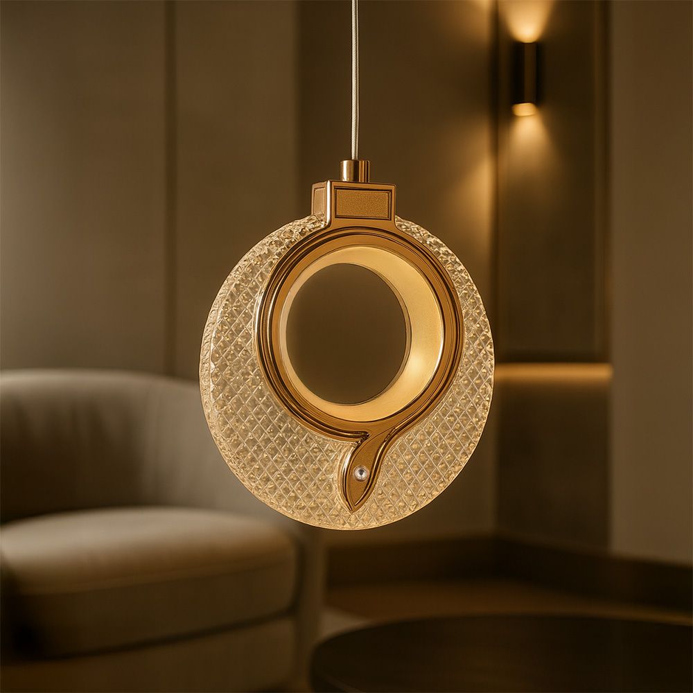 Lampadario A Sospensione In Cristallo Lhj110-1cp Light Rose Gold