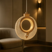 Lampadario A Sospensione In Cristallo Lhj110-1cp Light Rose Gold