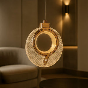 Lampadario A Sospensione In Cristallo Lhj110-1cp Light Rose Gold