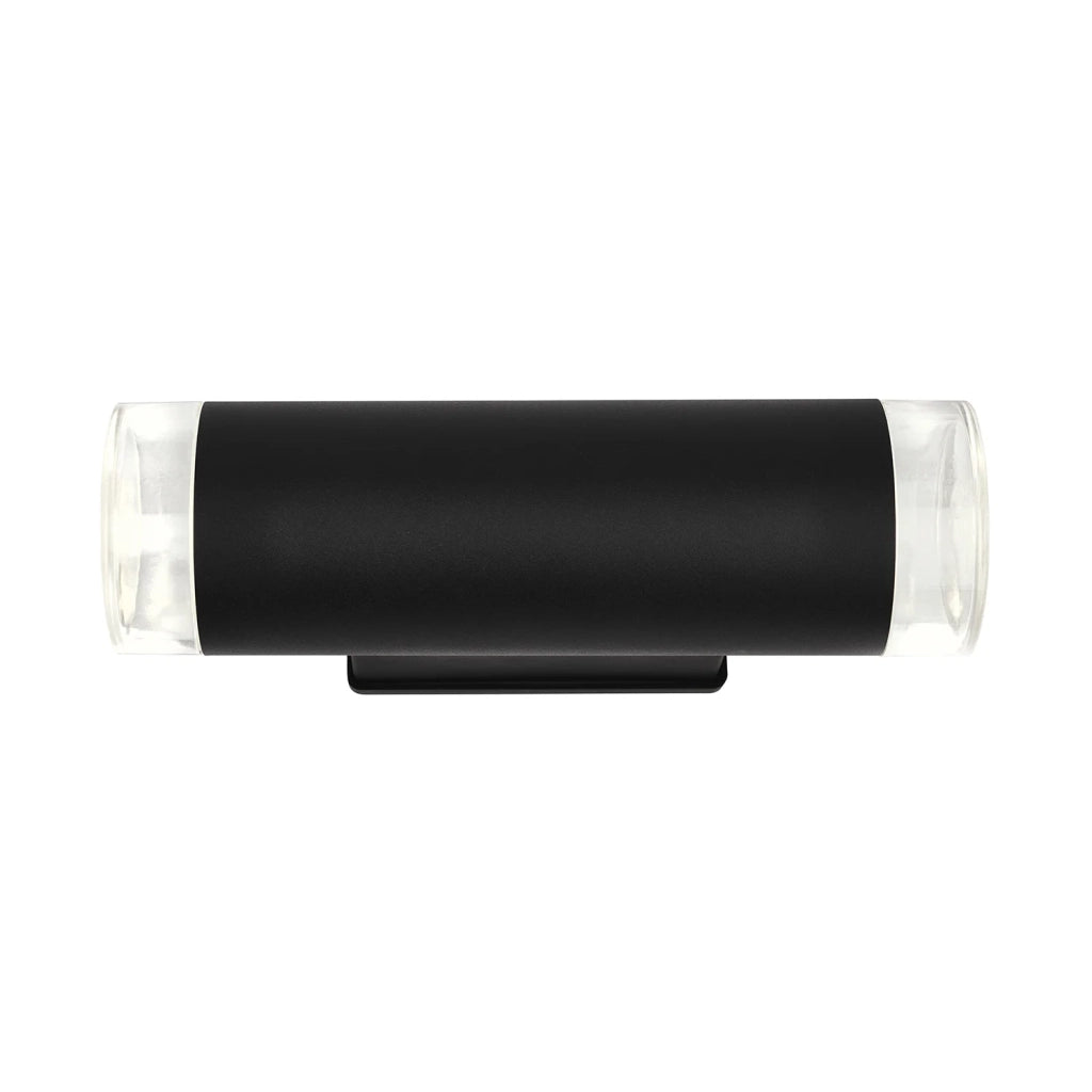 Applique Esterno Moderno Upner Metallo Nero 2 Luci Gu10