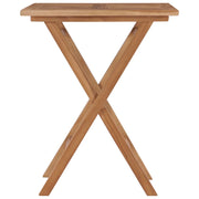 Tavolo da Giardino | Tavolino da esterno Pieghevole 60x60x75 cm in Massello di Teak