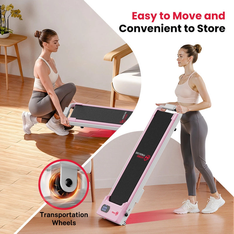 TAPIS ROULANT PORTATILE PIEGHEVOLE CON INCLINAZIONE DEL 5%, TAPPETINO DA CAMMINATA SOTTO LA SCRIVANIA 3 IN 1, 1-6 KM/H