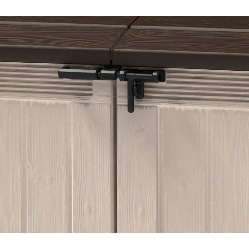 Box Contenitore da Giardino Keter Store-It-Out Ultra - Beige - 2000L con Pistoni Automatici 114x133x42