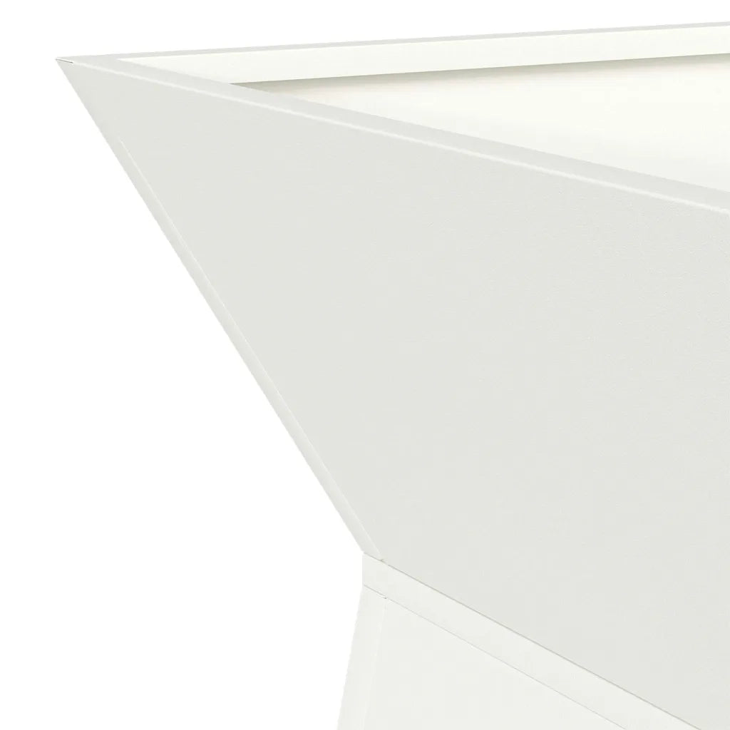 Vaso a Pilastro 2 pz-Set di 2 Fioriera da Esterno-Contenitore per Piante Bianco 35 x 35 x 73 cm