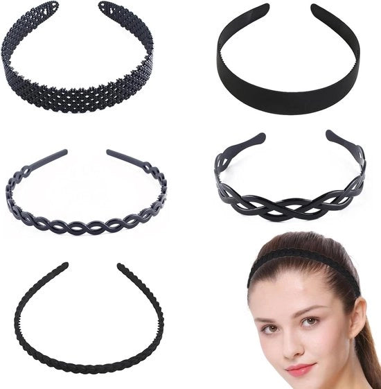 Accessori Sportivi - Fascia Metallica Unisex per Capelli - Nera - Modo Golf - Accessori per Sport