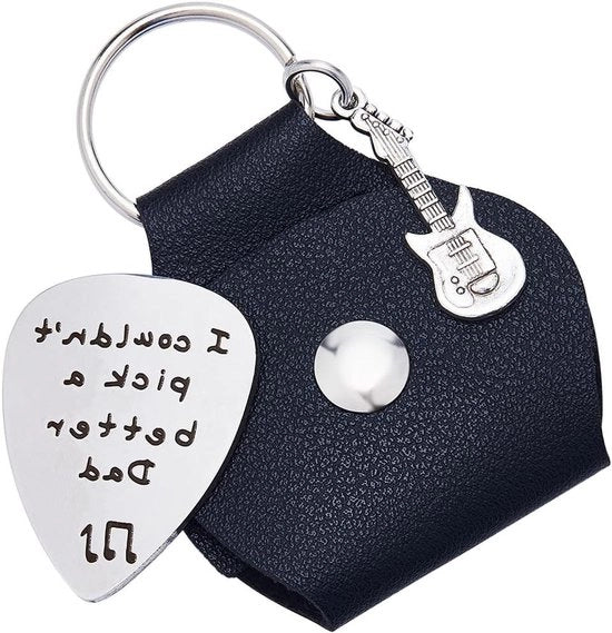 Supporto per Piccole Chitarre con Chiave e Tastiera in Acciaio Inossidabile da Gravare | Decorazioni per Chitarre Regali | Tema Chitarra per Regali di Compleanno | Regali per Chitarristi