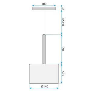 Lampada Da Soffitto APP1701-1CP Grey A