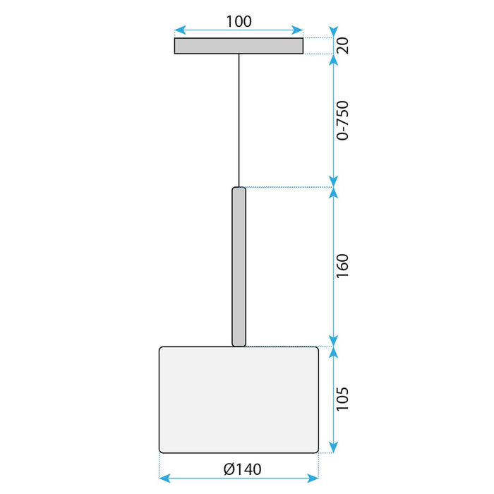 Lampada Da Soffitto APP1701-1CP Grey A