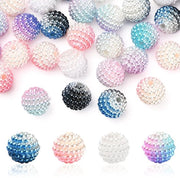 Acquario di plastica per collane 50 pezzi - 10mm gradiente uva - imitazione perla - leggero - duraturo - lucido - collana di plastica