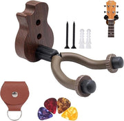 Supporto per Chitarra da Parete con Standard di Chitarra Morfologico - Compreso Plettro in Celluloid & Viti di Montaggio