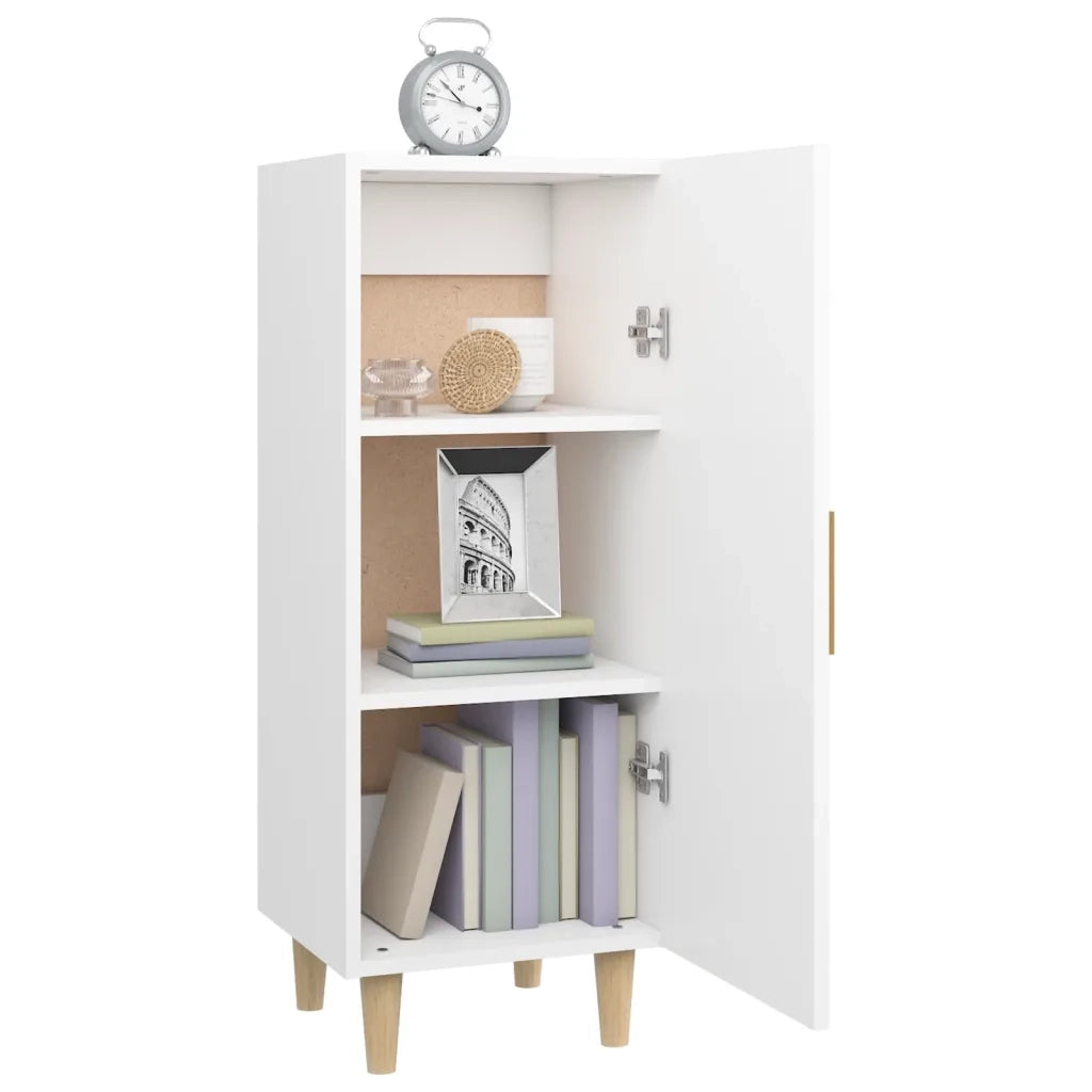 Credenza Bianca 34,5x34x90 cm in Legno Multistrato cod mxl 15732