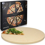 Piatto per pizza in pietra naturale 35 cm per forno o barbecue - Piastre per pizza in pietra naturale con libro di ricette 

(Nota: Ho mantenuto la stessa lunghezza del prodotto, 35 cm, e ho aggiunto il modello di piatto per pizza in pietra naturale)
