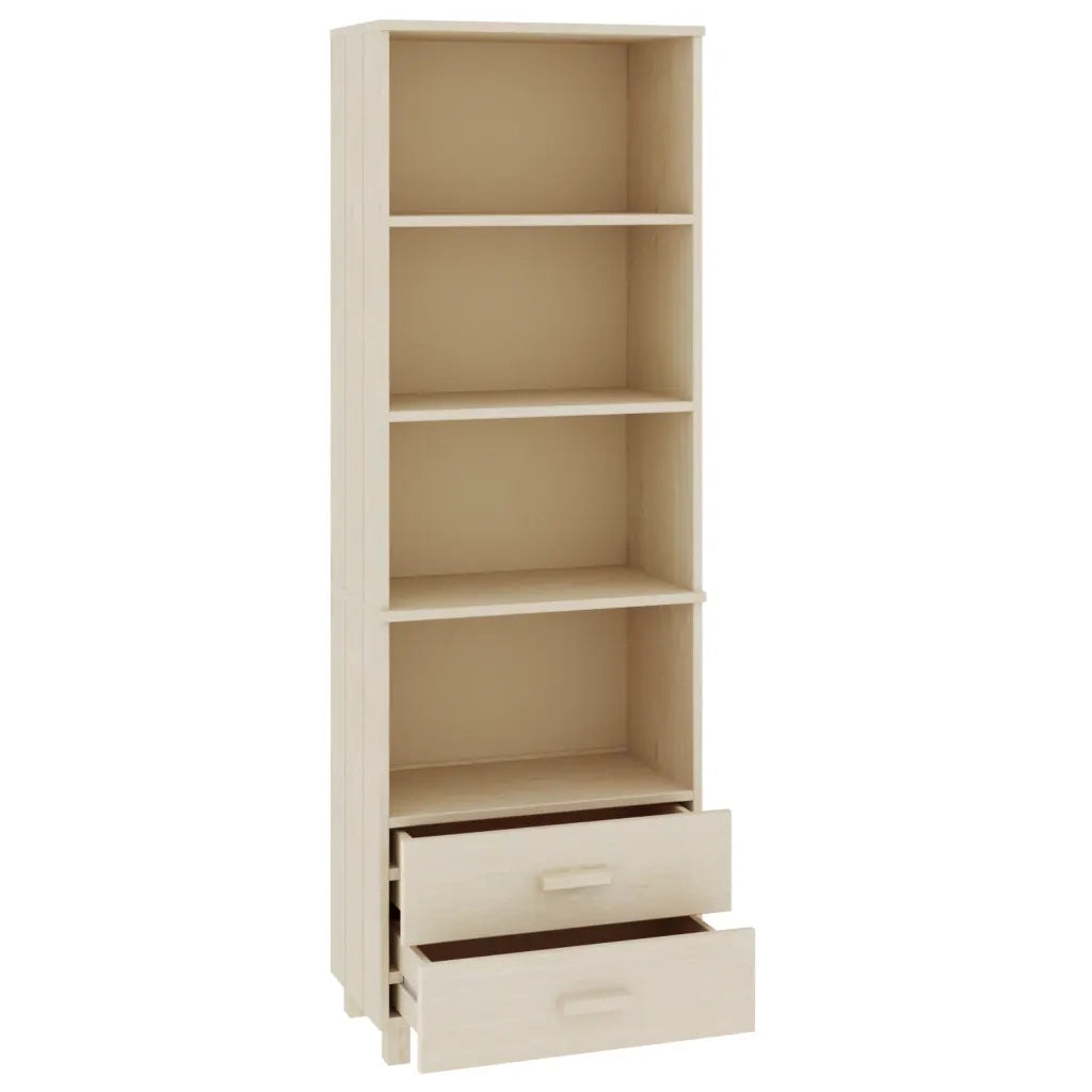Credenza HAMAR ambra 60x35x180 cm in Legno Massello di Pino 340488